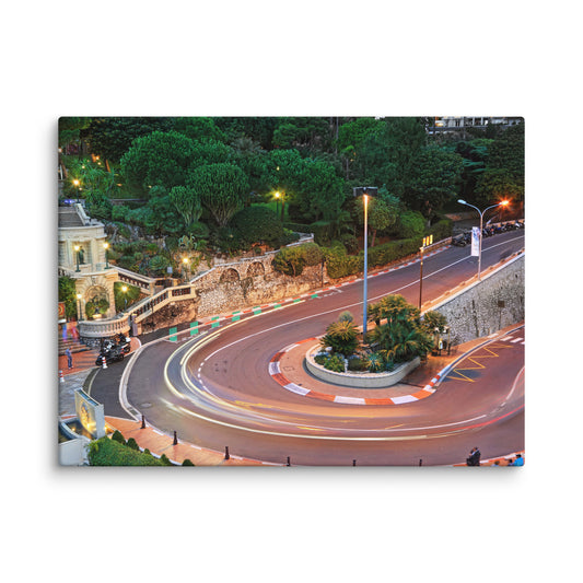 Monaco Grand Hotel Hairpin Canvas 30x40 Inches