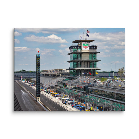 Indianapolis Raceway Main Straight Canvas 30x40 Inches