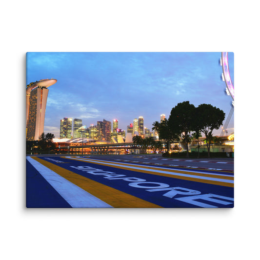 Singapore Grand Prix Canvas 30x40 Inches