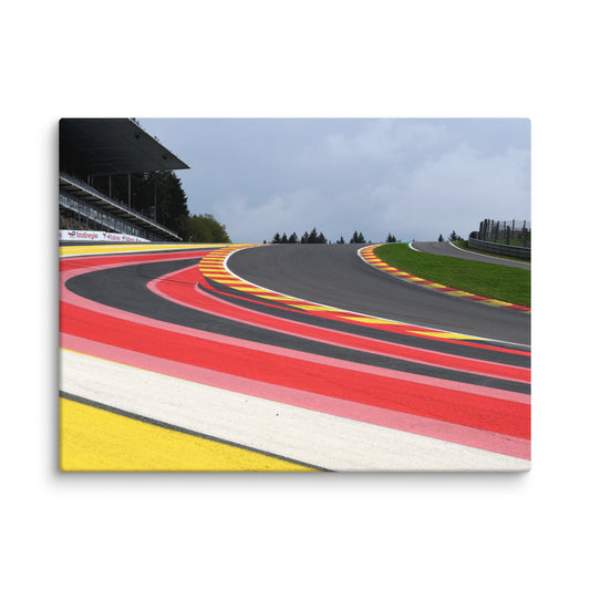 Circuit Spa de Francorchamps Eau Rouge Canvas 30x40 Inches