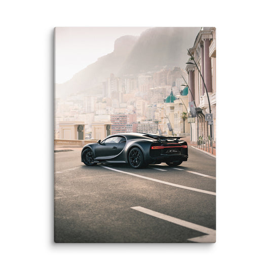 Bugatti Chiron Sunset Canvas 30x40 Inches