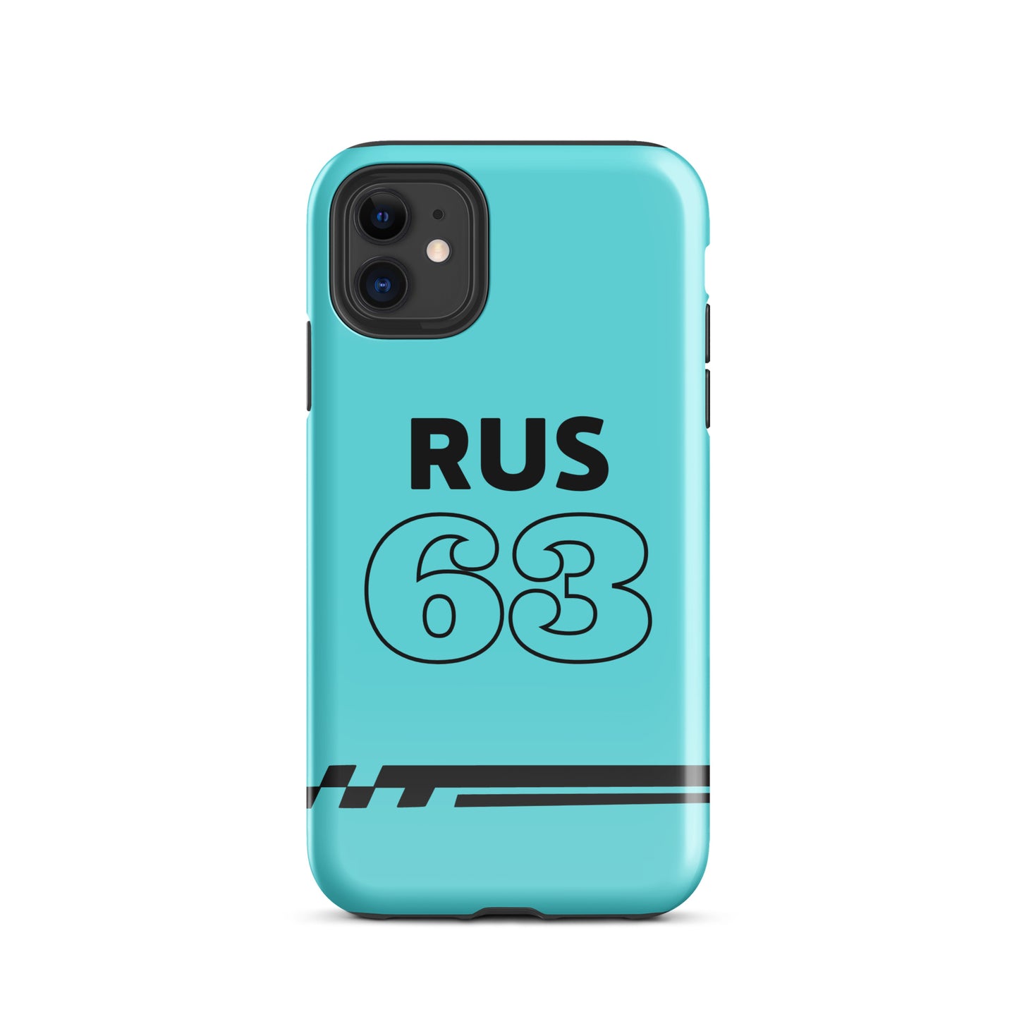 Russell 63 Blue/Black - iPhone Case