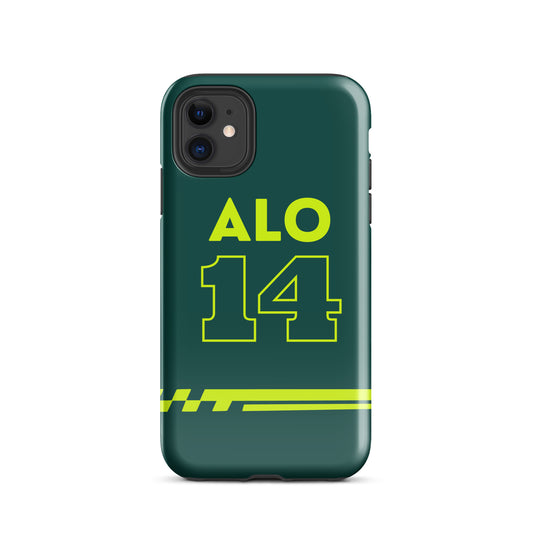 Alonso 14 Green/Lime - iPhone Case