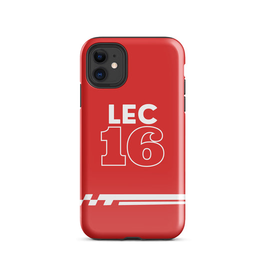 Leclerc 16 Red/White - iPhone Case